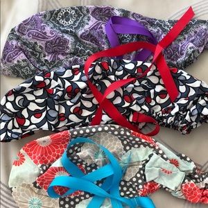 7 ponytail style surgical hats / scrub hats